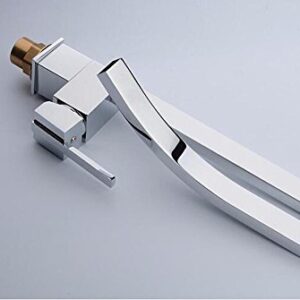 SJQKA-All copper style wrench tap, single basin faucet, creative hot and cold double use U faucet