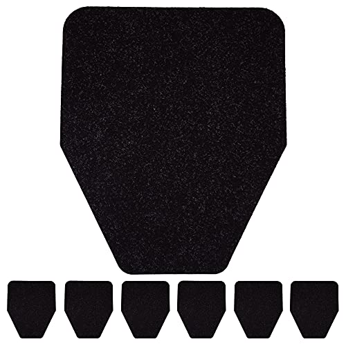 Durable Black 6-Pack Non-Slip Floor Urinal Mats - Odor-eliminating and Disposable Commercial Urine Pads for Men's Toilets, Urinal Mat Commercial Scented Made in USA