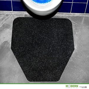 Durable Black 6-Pack Non-Slip Floor Urinal Mats - Odor-eliminating and Disposable Commercial Urine Pads for Men's Toilets, Urinal Mat Commercial Scented Made in USA