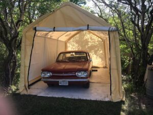 10 ft. x 17 ft. portable shed, garage or car shelter