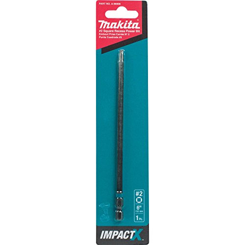 Makita A-96908 Impactx #2 Square Recess 6″ Power Bit