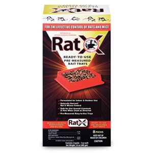 ecoclear products 620106, ratx ready-to-use pre-measured 3 oz. bait trays, 8-pack
