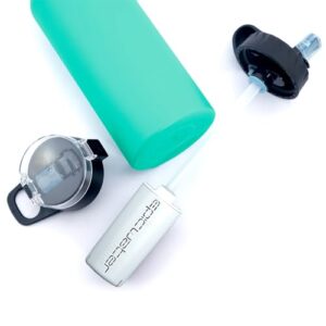 epic water filters the answer | water bottle filter system compatible with hydro flask/yeti/iron flask/simple modern/hydro cell | usa made filter removes 99.9% of tap water contaminants