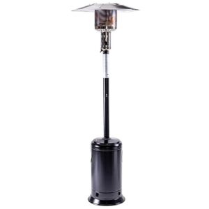 legacy heating commercial outdoor patio heater, hammered black