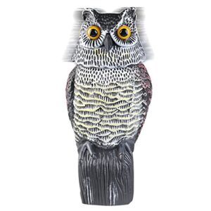 fake owl sculpture with rotating head owl for garden