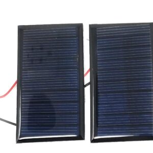 2X 5V 60mA 68x37mm Micro Mini Power Solar Cells for Solar Panels - DIY Projects - Toys - 3.6V Battery Charger (2 pcs)