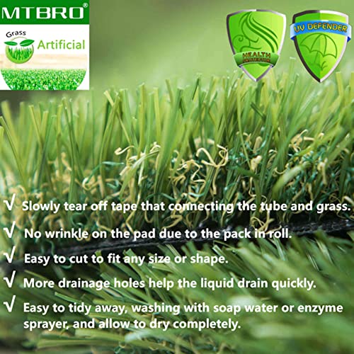 MTBRO Artificial Grass for Dogs, 40in X 28in X 1.5in Dog Potty Grass, Professional Dog Pee Grass, Outdoor Grass Pad for Dogs and Grass for Dogs Potty.