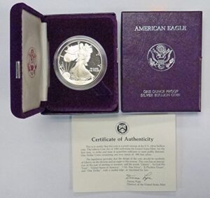 1986 s american silver eagle $1 proof us mint
