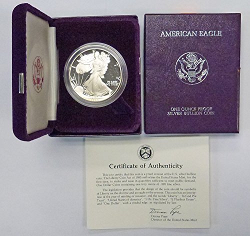 1986 S American Silver Eagle $1 Proof US Mint