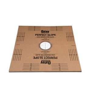 oatey 41640 perfect slope base, 40 in. x 40 in.,brown