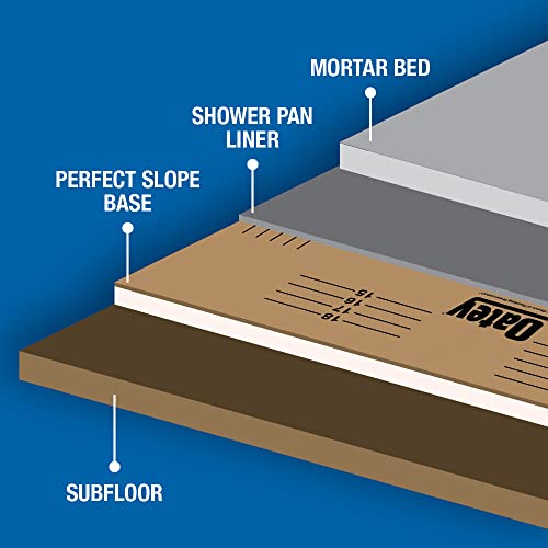 Oatey 41640 Perfect Slope Base, 40 in. x 40 in.,Brown