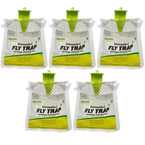 rescue! outdoor disposable hanging fly trap - 5 traps