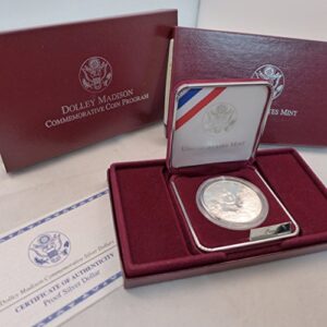 1999 p commemorative coin program dolley madison proof