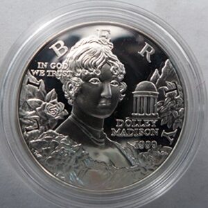1999 P Commemorative Coin Program Dolley Madison Proof
