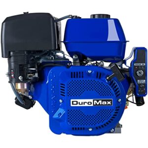 DuroMax XP18HPE 440cc Recoil/Electric Start Gas Powered 50 State Approved, Multi-Use Engine, XP18HPE, Blue
