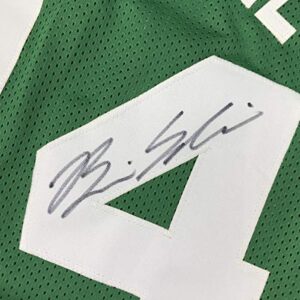 Autographed/Signed Brian Scalabrine Boston Green Basketball Jersey JSA COA