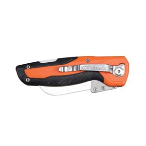 Klein Tools 44218 Utility Knife, Lockback Electricians Knife and Folding Knife with Hawkbill Blade for Cable Skinning, Replaceable Blade