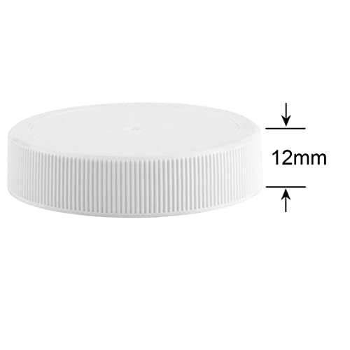 Threaded/Screw-On Caps for 3 and 5 Gallon Water Bottle Jugs (3 pk) (53mm, White)