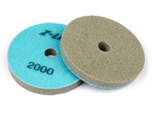 z-lion granite marble sponge fiber polishing pads abrasive polishing wheel(7 pcs,4 inches)