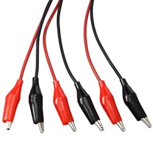 eBoot 2 Groups 1M Test Leads Set with Alligator Clips Double-ended Jumper Wires (2 Groups)