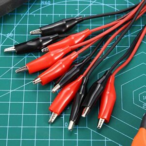 eBoot 2 Groups 1M Test Leads Set with Alligator Clips Double-ended Jumper Wires (2 Groups)