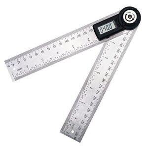 digital angle finder 200mm ruler gauge 360 degree measure for woodworking machinist handyman carpenters home diy