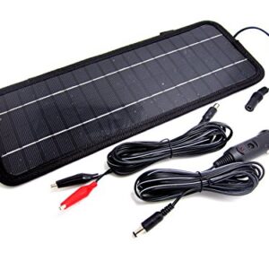 New NUZAMAS Poartable 4.5W Solar Panel Charger Power Car Battery 12V Recharge Outdoor Camping Travel Power Source