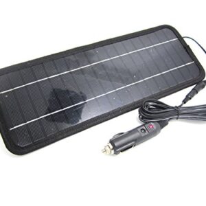 New NUZAMAS Poartable 4.5W Solar Panel Charger Power Car Battery 12V Recharge Outdoor Camping Travel Power Source