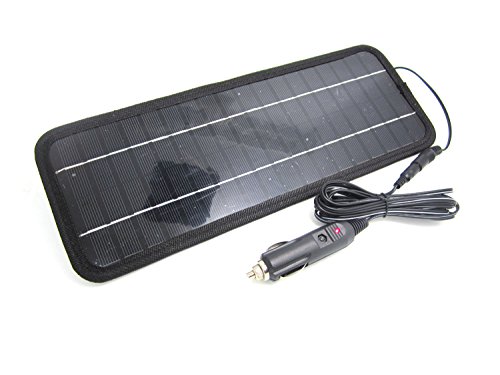 New NUZAMAS Poartable 4.5W Solar Panel Charger Power Car Battery 12V Recharge Outdoor Camping Travel Power Source