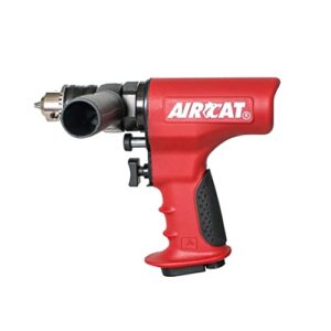 aircat pneumatic tools 4451: 1/2-inch extreme heavy duty reversible composite drill air tool, 400 rpm, .7 hp motor