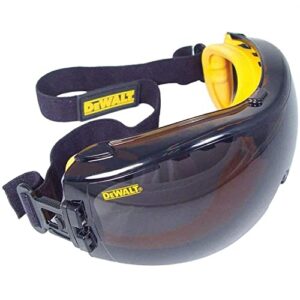 dewalt - dpg82-21d dpg82-21 concealer safety goggle - smoke anti-fog lens (1 pairper pack), multi, one size