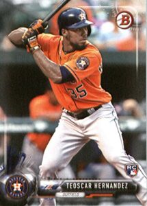 2017 bowman #26 teoscar hernandez houston astros rookie baseball card