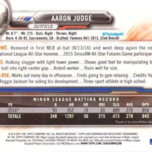 2017 Bowman Baseball #32 Aaron Judge Rookie Card