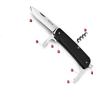 RUIKE Multifunctional Knive, Black, G10 (M21-B)