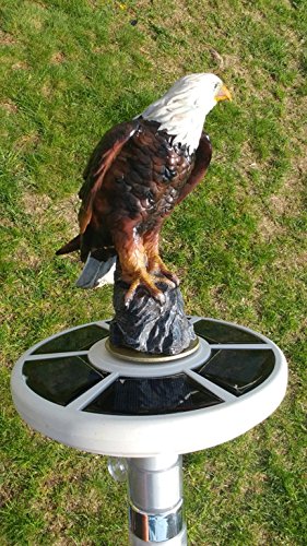 Eagle on Display Flagpole Topper Finial Ball - Hand Painted USA Realistic Lifelike