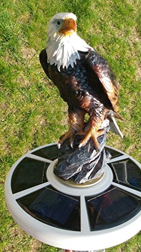 Eagle on Display Flagpole Topper Finial Ball - Hand Painted USA Realistic Lifelike