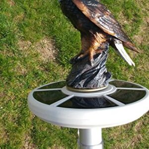 Eagle on Display Flagpole Topper Finial Ball - Hand Painted USA Realistic Lifelike