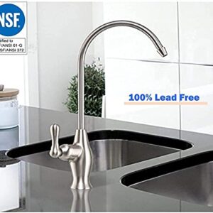 Reverse Osmosis RO Water Filter Non Air Gap Faucet | Brushed Nickel