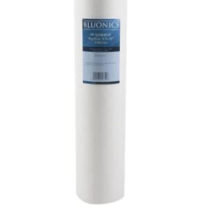 BLUONICS 4.5" x 20" Sediment Replacement Water Filters Package of 2 (5 Micron) Standard Size Whole House Cartridges for Rust, Iron, Sand, Dirt, Sediment and Undissolved Particles