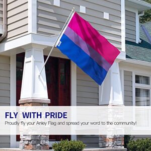 Anley Fly Breeze 3x5 Foot Bi Pride Flag - Vivid Color and Fade proof - Canvas Header and Double Stitched - Bisexual Flags Polyester with Brass Grommets 3 X 5 Ft