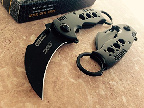 TAC-FORCE Spring Assisted G'Store Opening Knives Black KARAMBIT CLAW Rescue Pocket Knife 6 product ratings