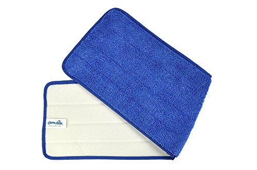 CleanAide All Purpose Mega Microfiber Mop Pads for 24 inch Plate 6 Pack