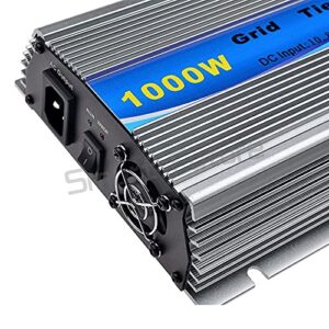 Y&H 1000W Grid Tie Inverter Stackable MPPT Pure Sine Wave DC30-45V Solar Input AC90-140V Output for 24V 30V 36V PV Panel