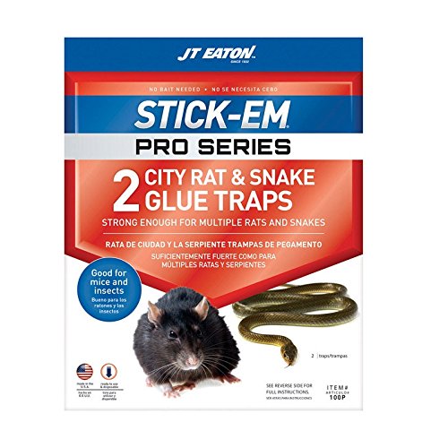 JT Eaton Stick-Em Pro Series Glue Trap For Rodents and Snakes 2 pk