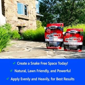 Nature's MACE Snake Repellent 25lb / Covers 13,200 Sq. Ft. / Keep Snakes Out of Your Garden, Yard, Home, attic and More/Snake Repellent/Safe to use Around Home, Children, & Plants