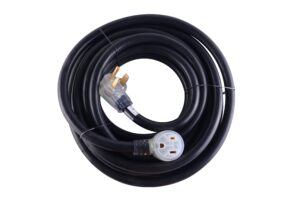 maxworks 80703 heavy duty 40 foot 8 awg/3c 6-50 nema r plug lighted welding cord with etl approved