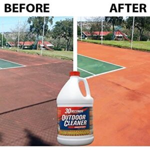 30 SECONDS Outdoor Mold & Mildew Stain Remover | Concentrate | 128 fl oz | Vinyl Siding Fences Patios & More | 4 Pack