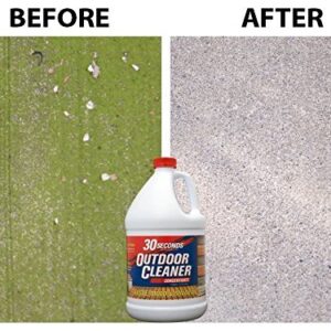 30 SECONDS Outdoor Mold & Mildew Stain Remover | Concentrate | 128 fl oz | Vinyl Siding Fences Patios & More | 4 Pack