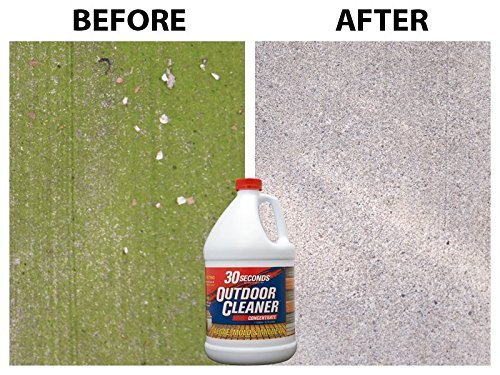 30 SECONDS Outdoor Mold & Mildew Stain Remover | Concentrate | 128 fl oz | Vinyl Siding Fences Patios & More | 4 Pack