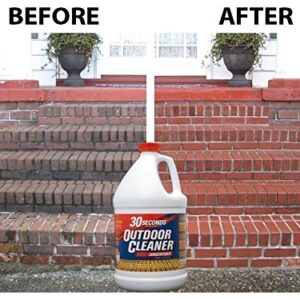 30 SECONDS Outdoor Mold & Mildew Stain Remover | Concentrate | 128 fl oz | Vinyl Siding Fences Patios & More | 4 Pack